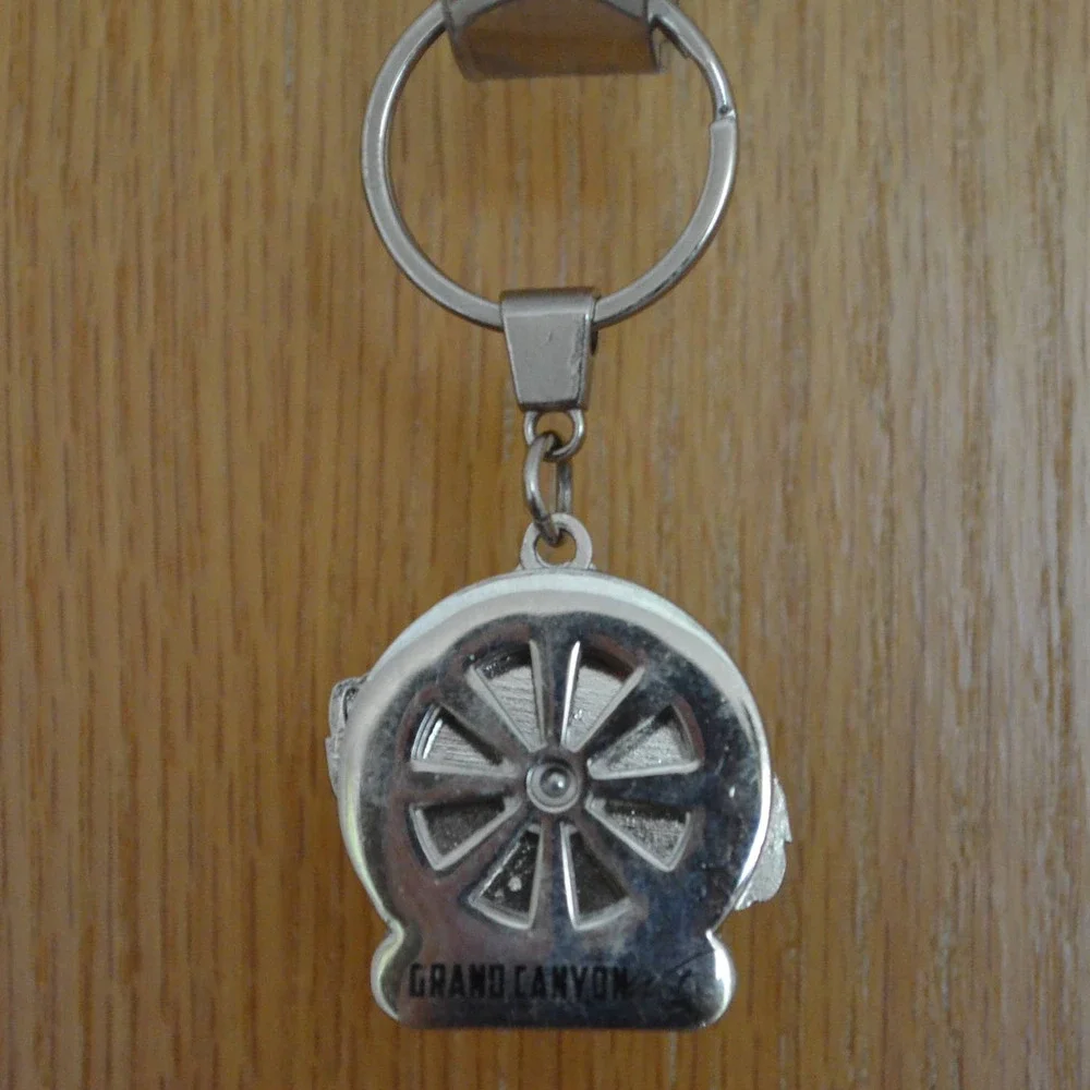 Vtg Tyler Enamel Spinning Keychain Personalized Key Chain Grand Canyon West